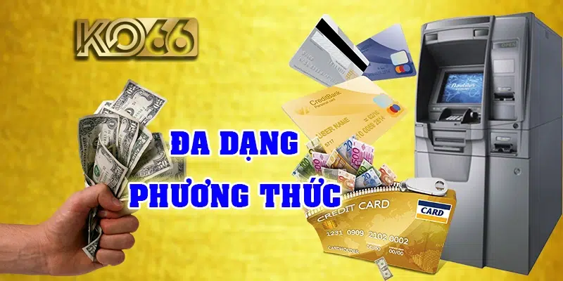 KO66 cung cấp nhiều phương thức rút tiền linh hoạt